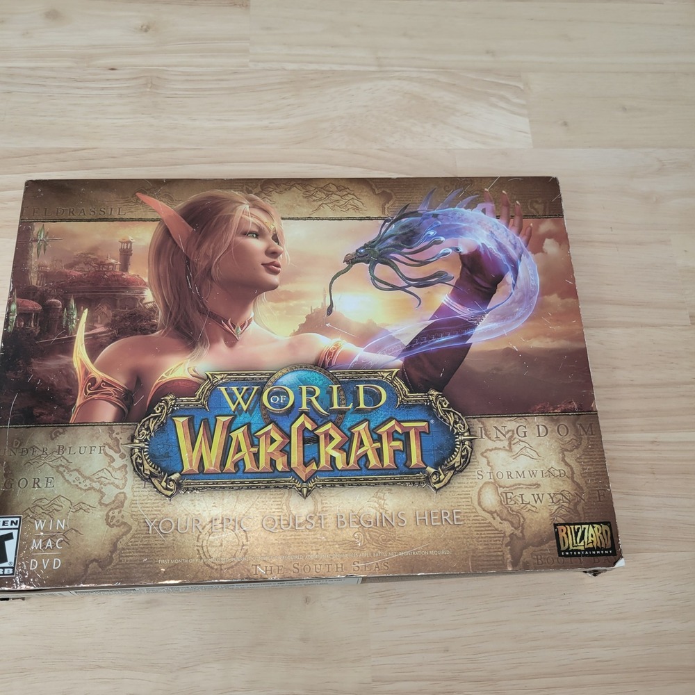 World of Warcraft PC Game DVD Set‎ w/ Beginner's Guide 2004-2013